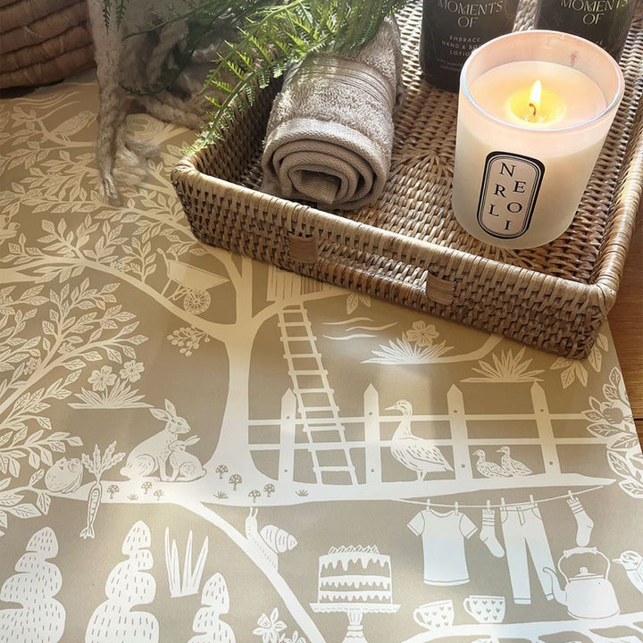 Belgravia Homegrown Beige Wallpaper