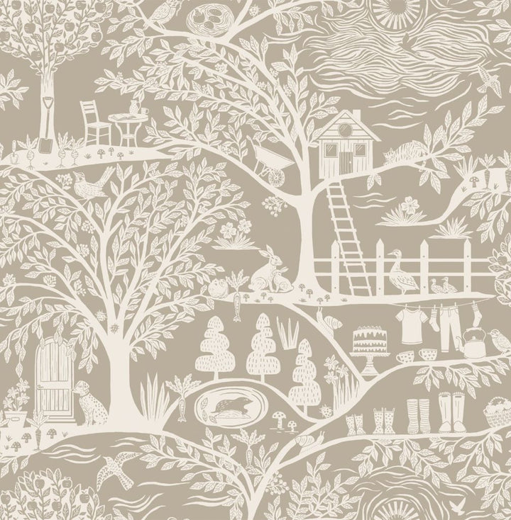 Belgravia Homegrown Beige Wallpaper
