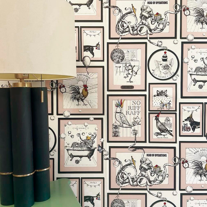 Belgravia Madhouse Pink Wallpaper