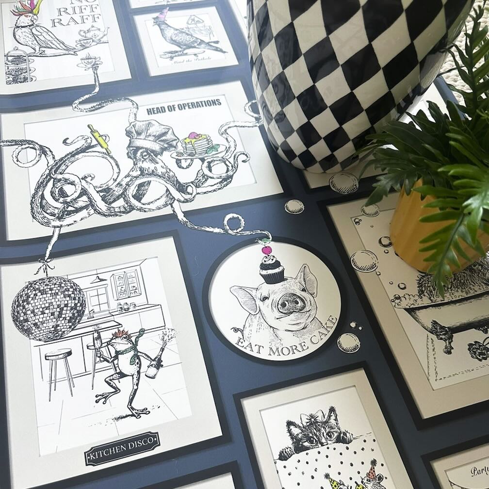 Belgravia Madhouse Blue Wallpaper