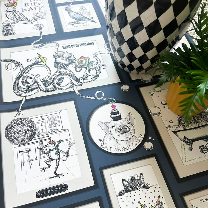 Belgravia Madhouse Blue Wallpaper