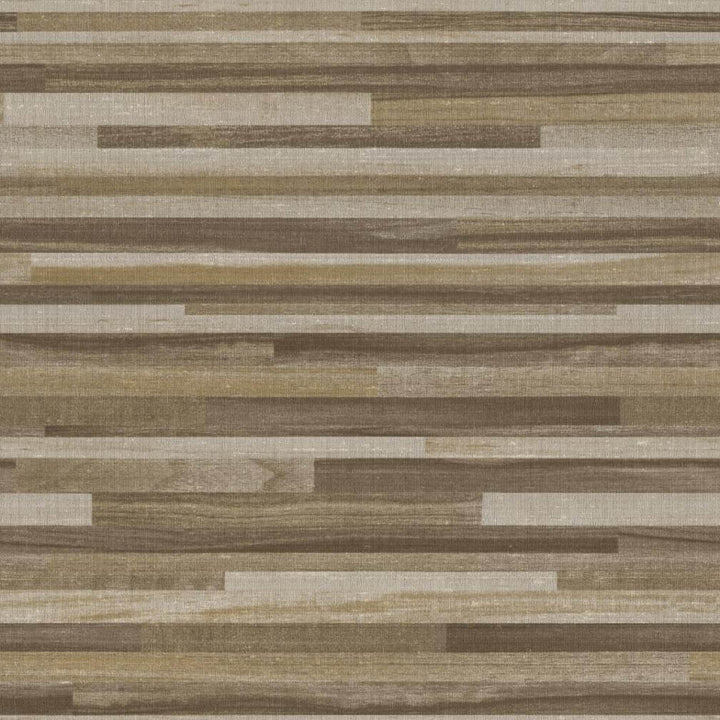 Belgravia Palma Wood Effect Mocha Champagne Wallpaper