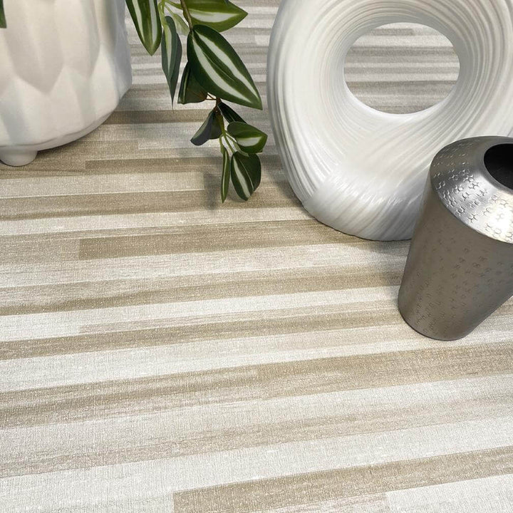 Belgravia Palma Wood Effect White & Champagne Wallpaper
