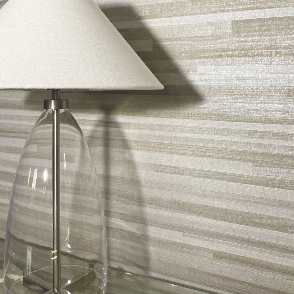 Belgravia Palma Wood Effect White & Champagne Wallpaper