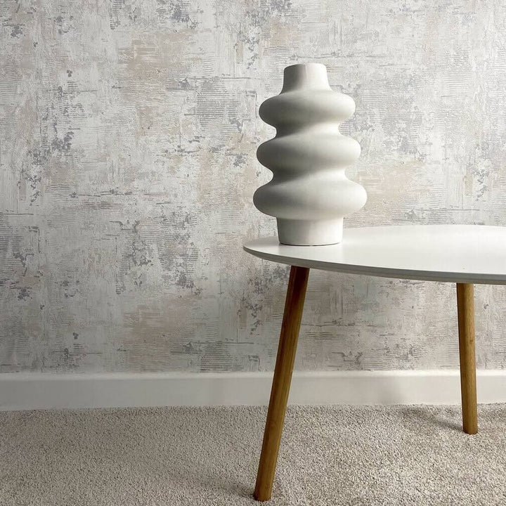 Belgravia Plaster White Wallpaper