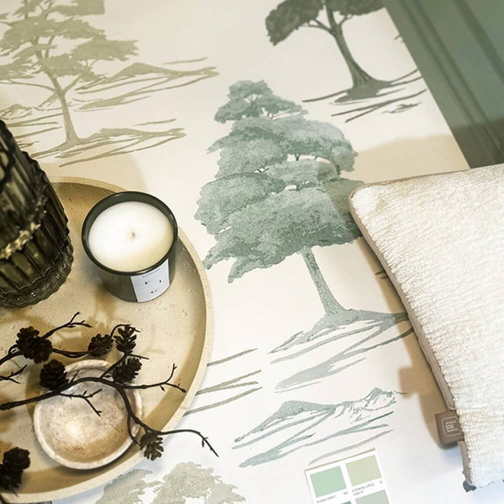 Belgravia Carlotta Tree Sage Wallpaper