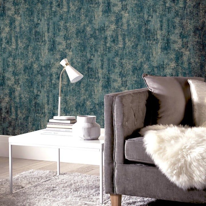 Arthouse Stone Textures Emerald Wallpaper