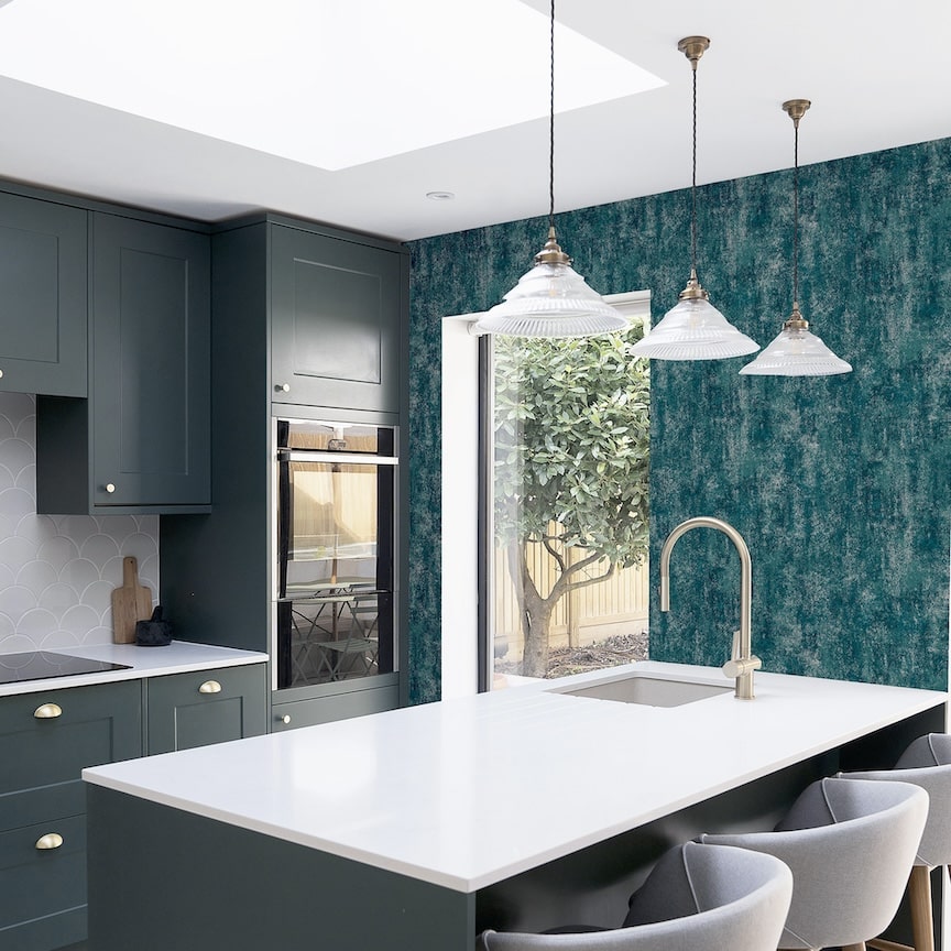 Arthouse Stone Textures Emerald Wallpaper