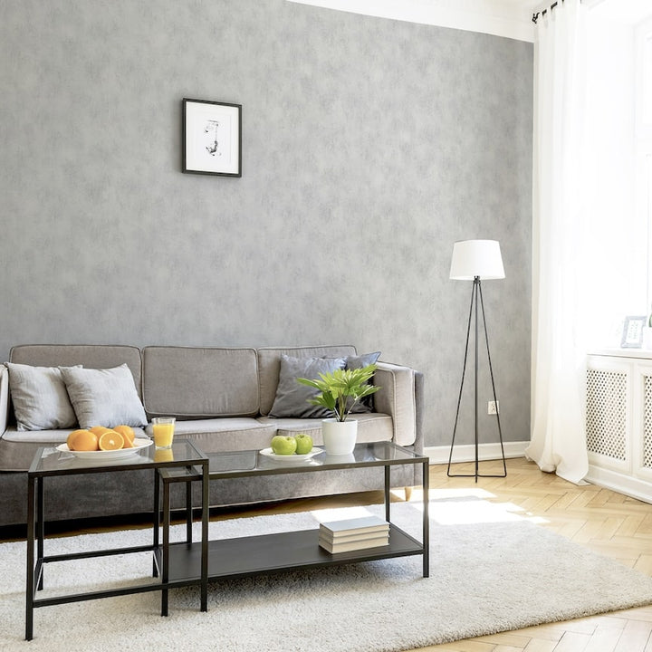 Arthouse Brushed Texture Grey Wallpaper