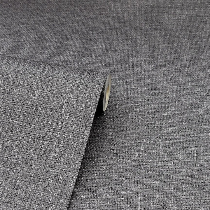 Arthouse Calico Plain Gunmetal Wallpaper