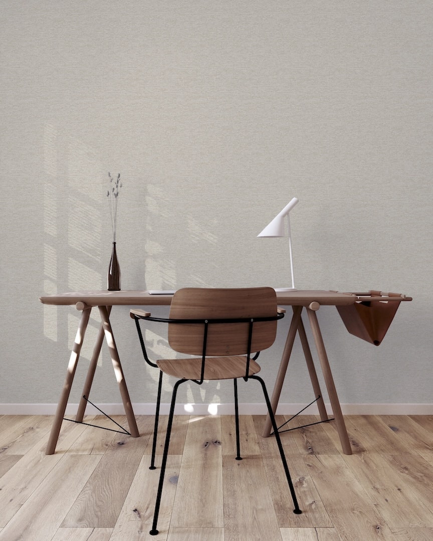 Arthouse Calico Plain Neutral Wallpaper