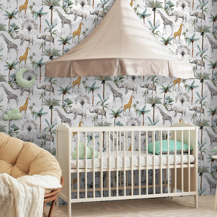 Papier peint multicolore Arthouse Serengeti Animals