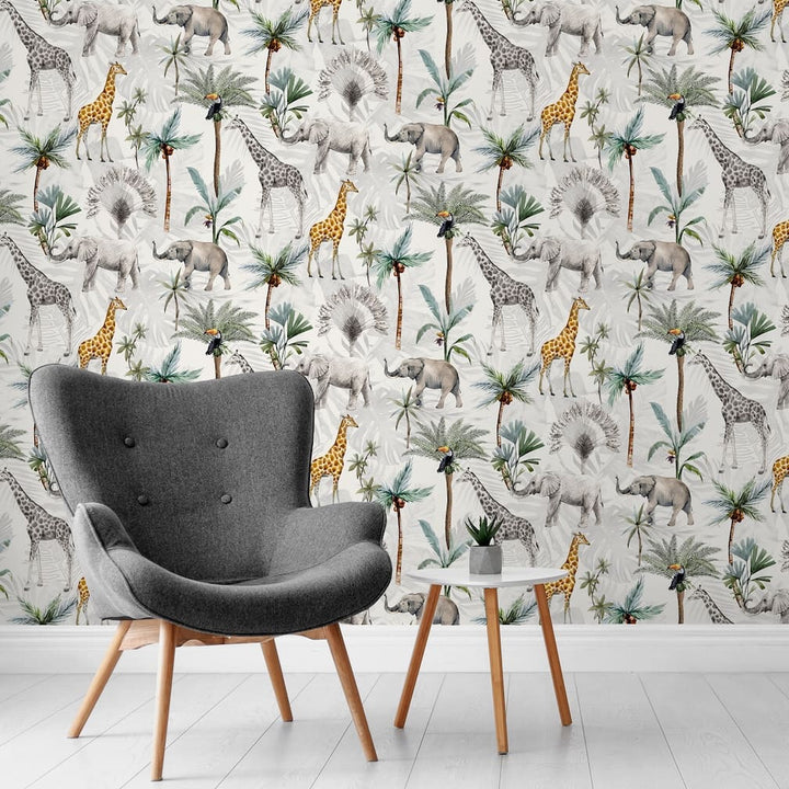 Papier peint multicolore Arthouse Serengeti Animals