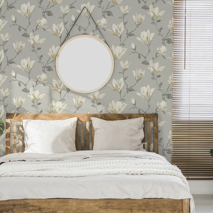 Arthouse Lily Natural Floral Wallpaper