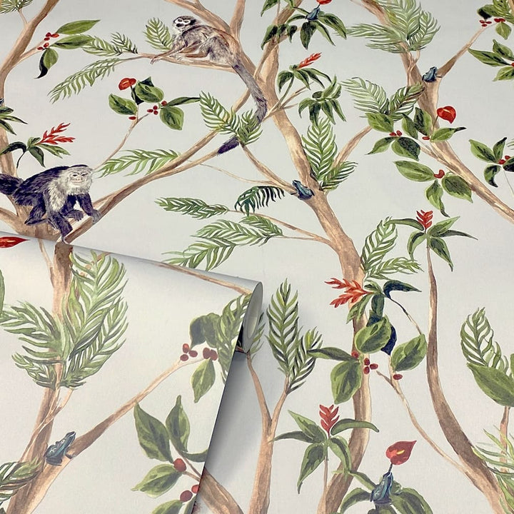 Arthouse Tropical Monkey Multi Wallpaper