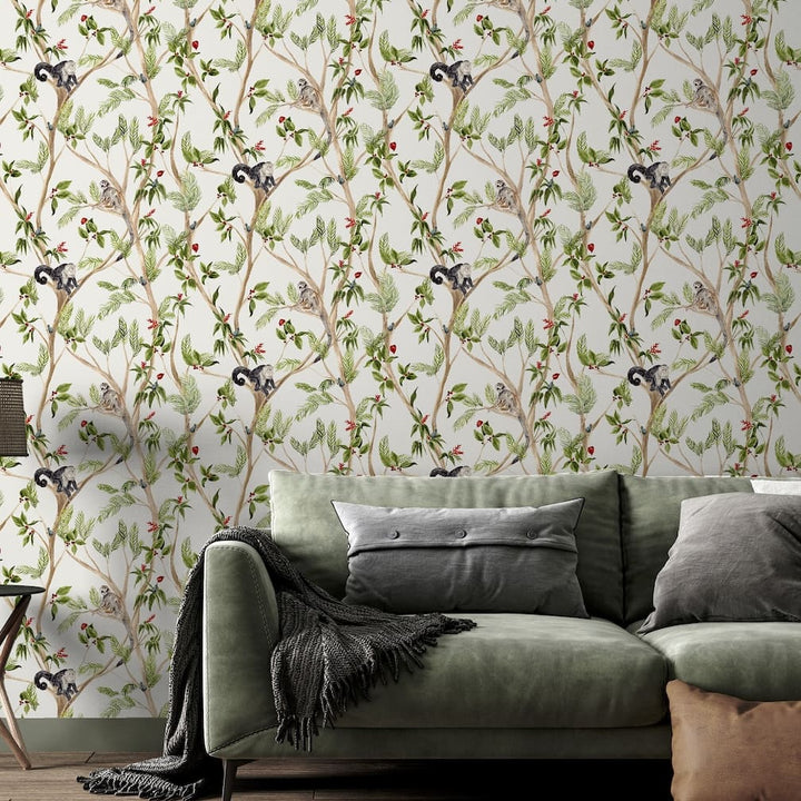 Arthouse Tropical Monkey Multi Wallpaper