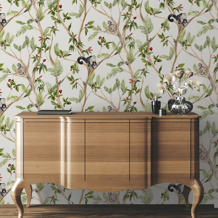 Arthouse Tropical Monkey Multi Wallpaper