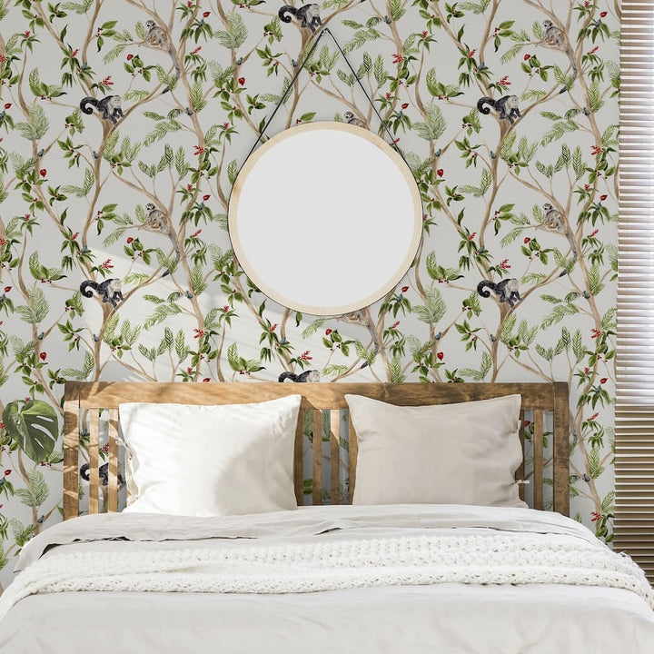 Arthouse Tropical Monkey Multi Wallpaper