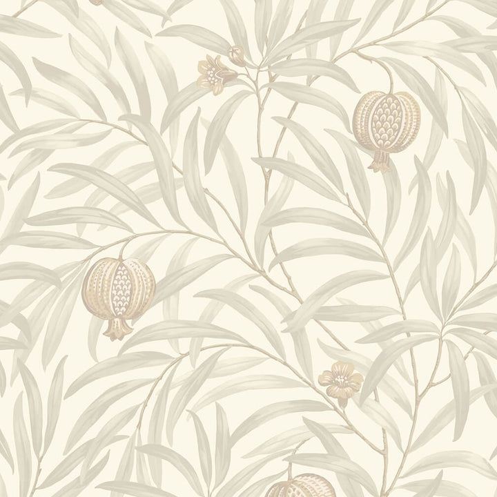 Belgravia Pomegranate Cream & White Wallpaper