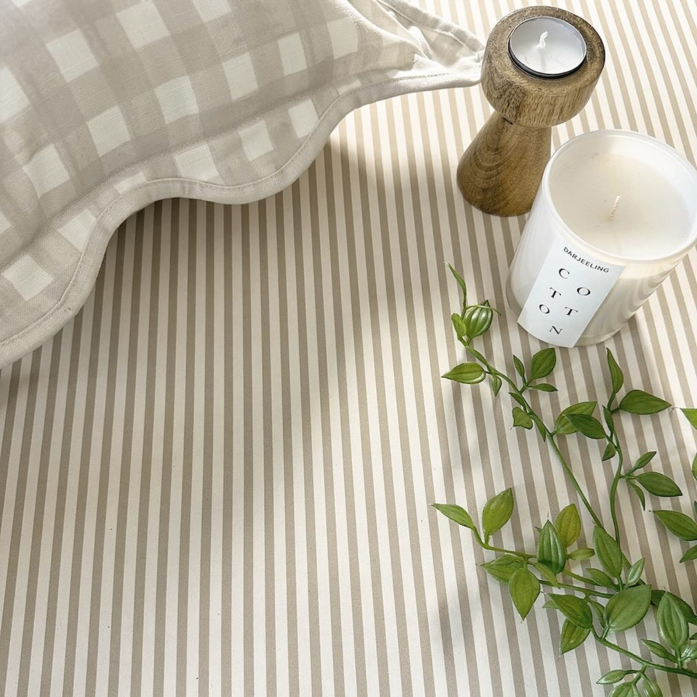 Belmont House Veranda Stripe Beige Wallpaper