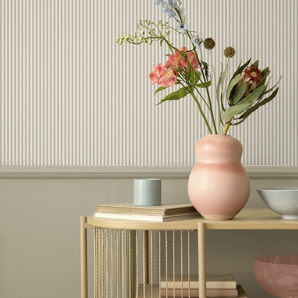 Belmont House Veranda Stripe Beige Wallpaper