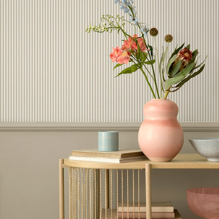 Belmont House Veranda Stripe Beige Wallpaper