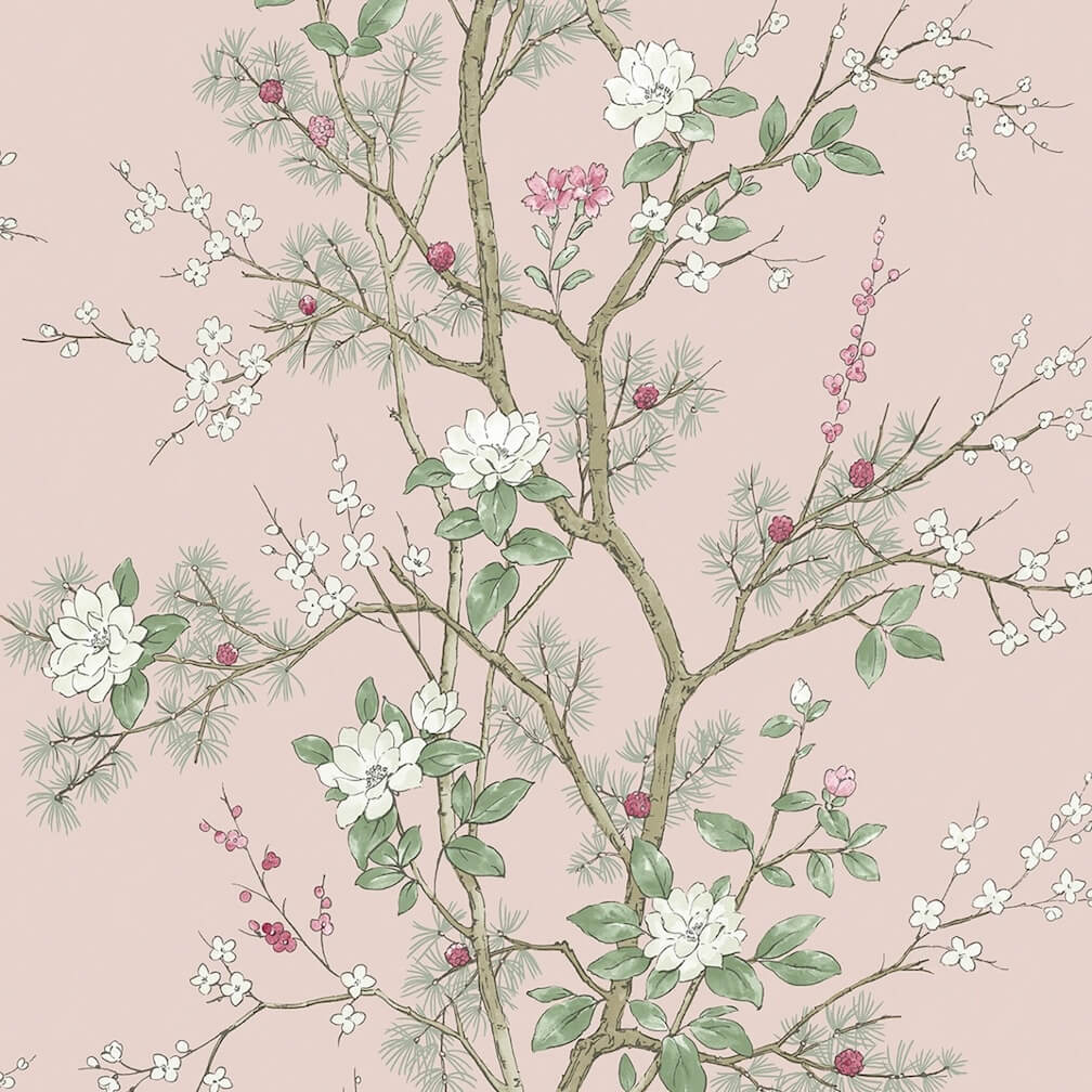 Belgravia Bridget Floral Blush Pink Wallpaper