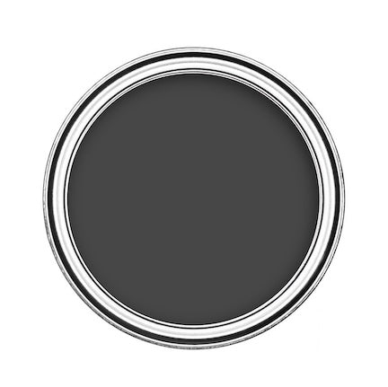 Click to view Black paint range for interior and exterior surfaces - Birds eye view of black emulsion paint in tin