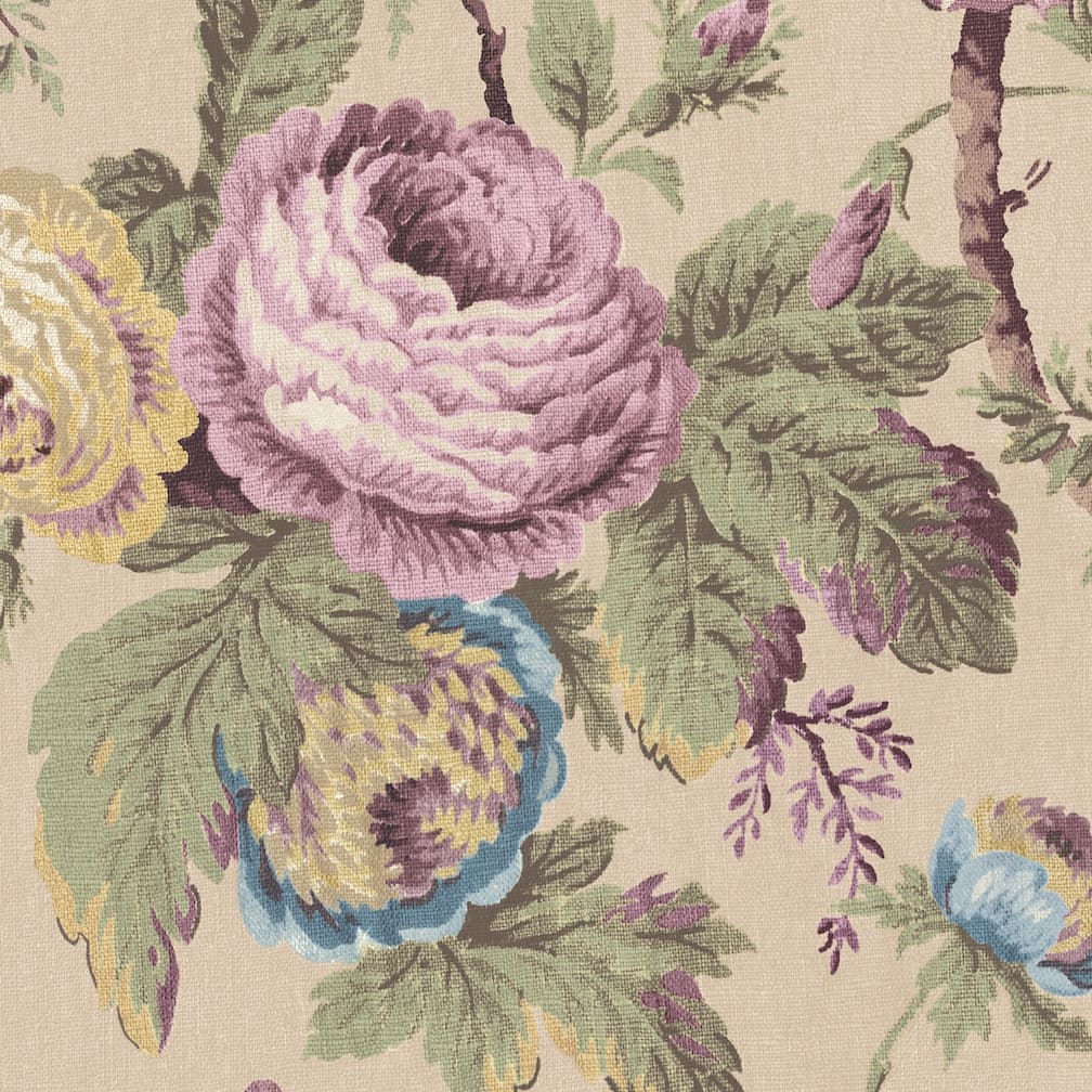 Laura Ashley Uffington Roses Plaster Pink Wallpaper