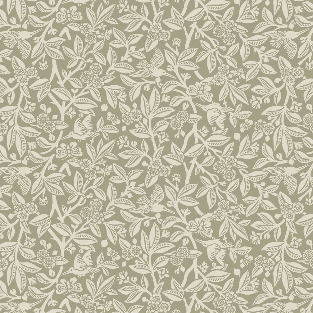 Laura Ashley Nutgrove Lichen Wallpaper