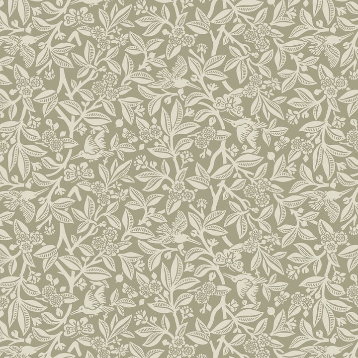 Laura Ashley Nutgrove Lichen Wallpaper
