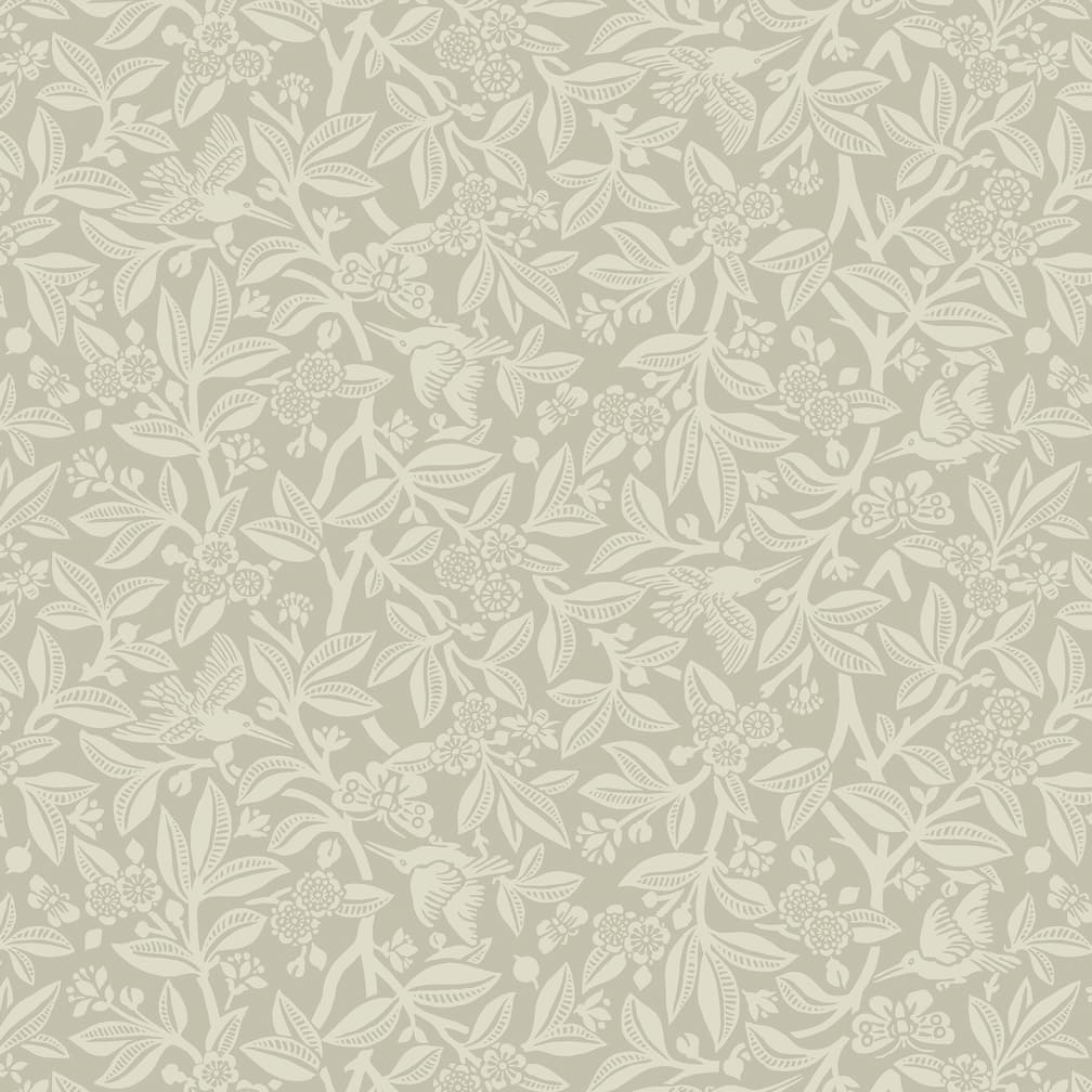 Laura Ashley Nutgrove Stone Grey Wallpaper