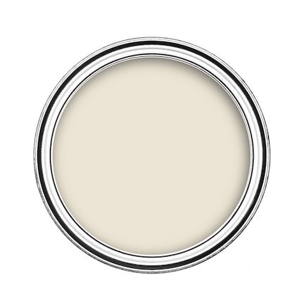 Click to view cream paint range for interior and exterior surfaces - Birds eye view of cream emulsion paint in tin