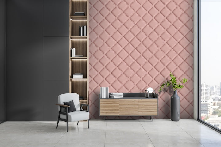 Arthouse Wood Trellis Pink Wallpaper