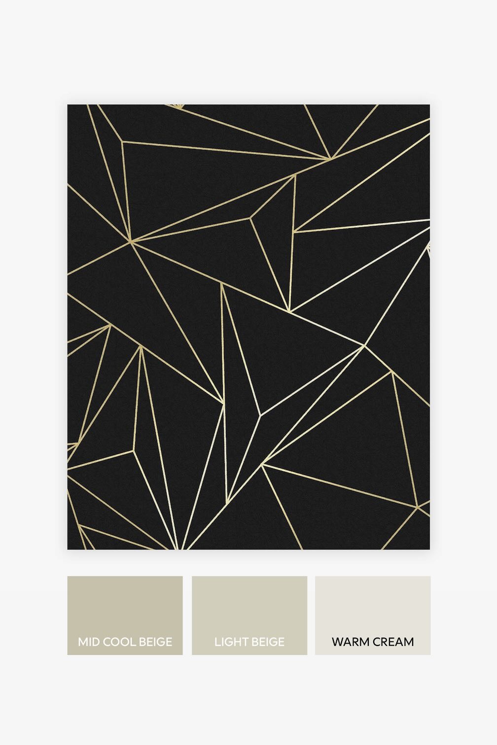 Next Scatter Geo Black Wallpaper