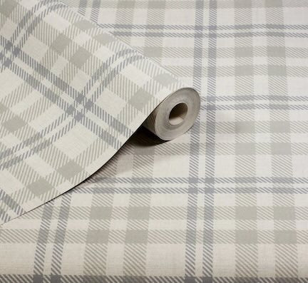 Vinyl Kitchen Wallpaper Collection - Image of Arthouse Countryside check vinyl wallpaper