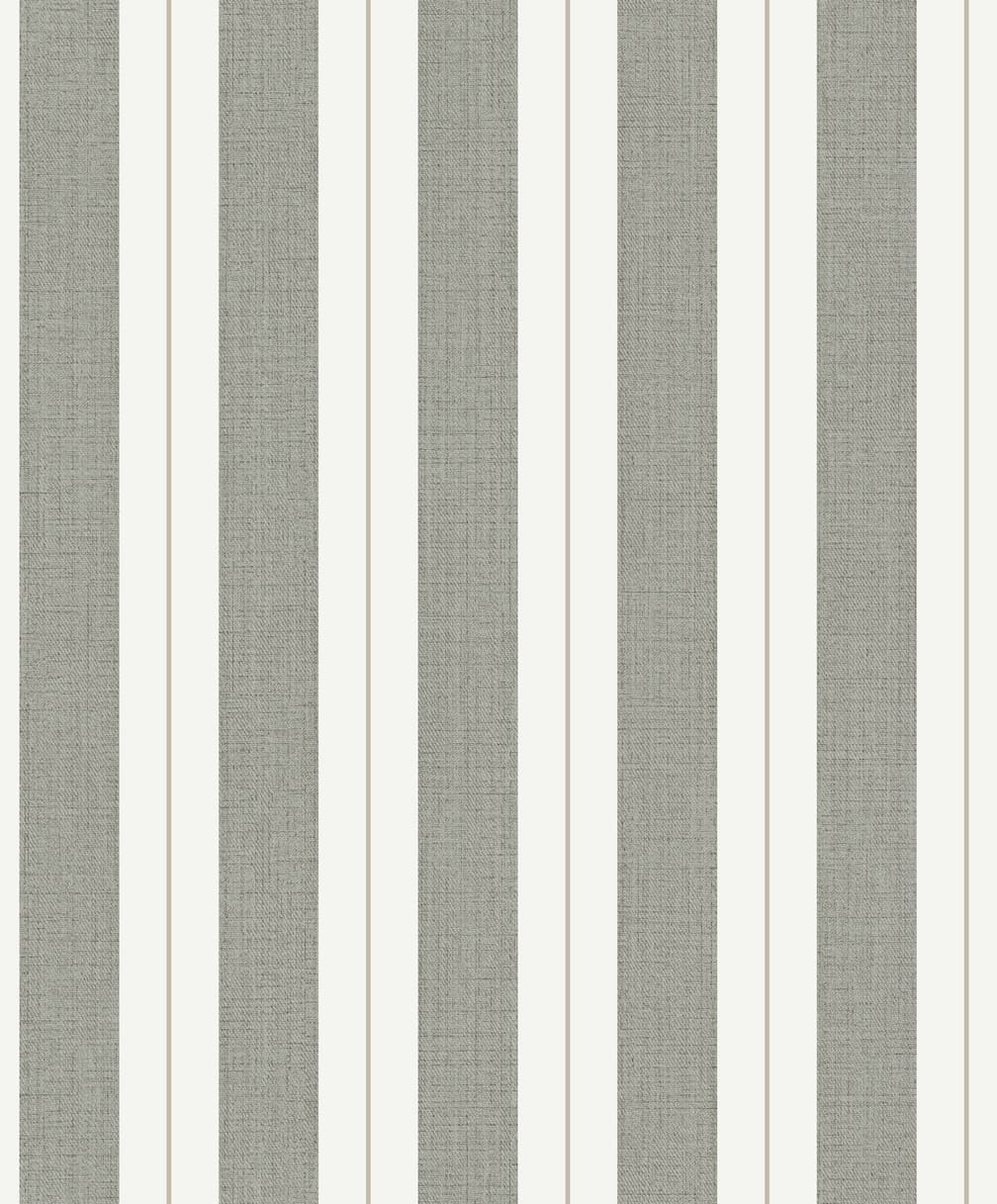 Muriva Concept Bernice Stripe Dark Sage Wallpaper