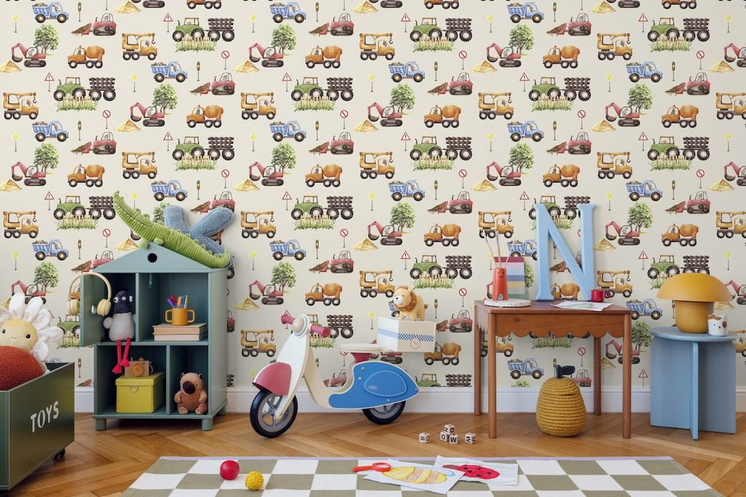 Muriva Sweet Dreams Builders Beige Wallpaper