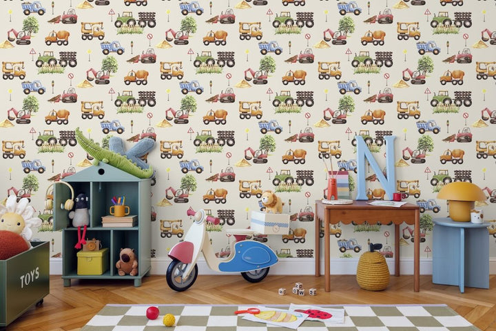 Muriva Sweet Dreams Builders Beige Wallpaper