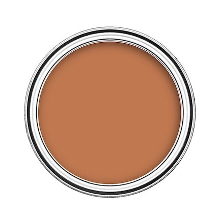 Click to view orange paint colour range for interior and exterior surfaces - Birds eye view of Neutral orange paint in tin