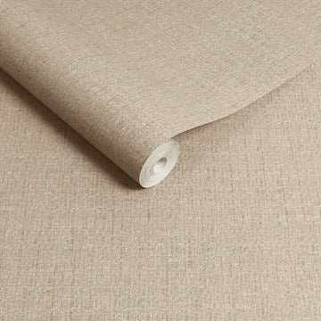Click for Plain textured graham and brown wallpaper styles - Image of a beige plain textured wallpaper roll