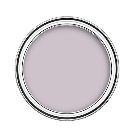 Click to view purple paint colour range for interior and exterior surfaces - Birds eye view of purple emulsion paint in tin