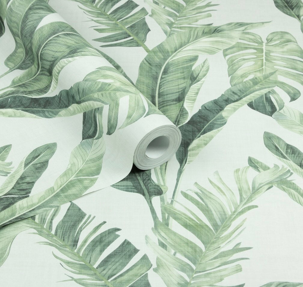 Arthouse Palm Springs Natural Green Wallpaper