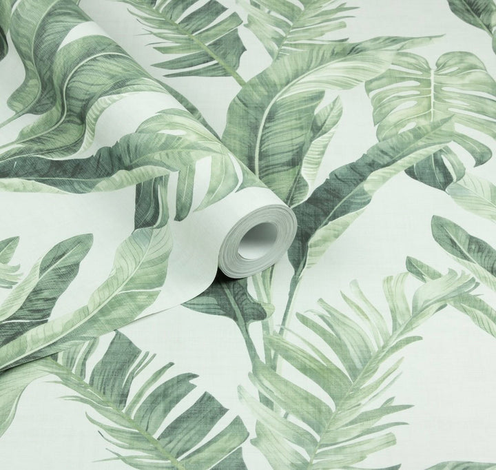 Arthouse Palm Springs Natural Green Wallpaper