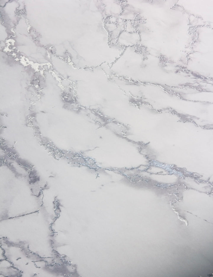 Arthouse Carrara Marble Silver Wallpaper