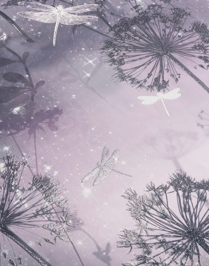 Arthouse Damselfly Purple Wallpaper
