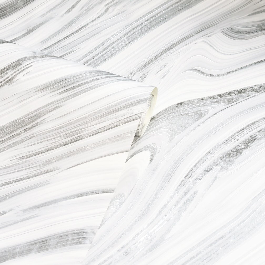 Arthouse Soft Mineral Silver Wallpaper