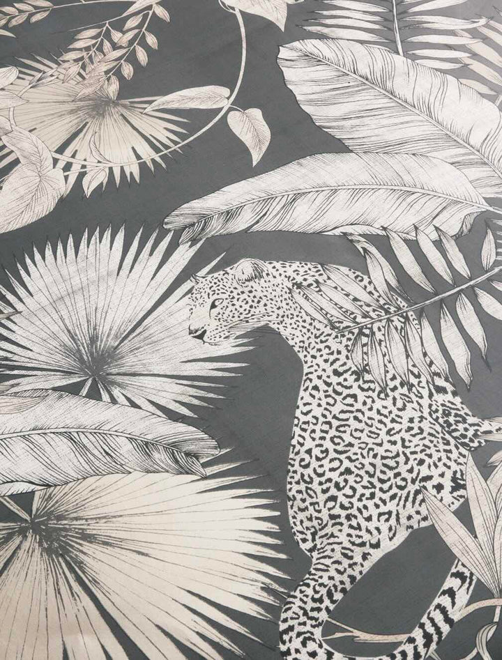 Arthouse Tropical Leopard Neutral Wallpaper