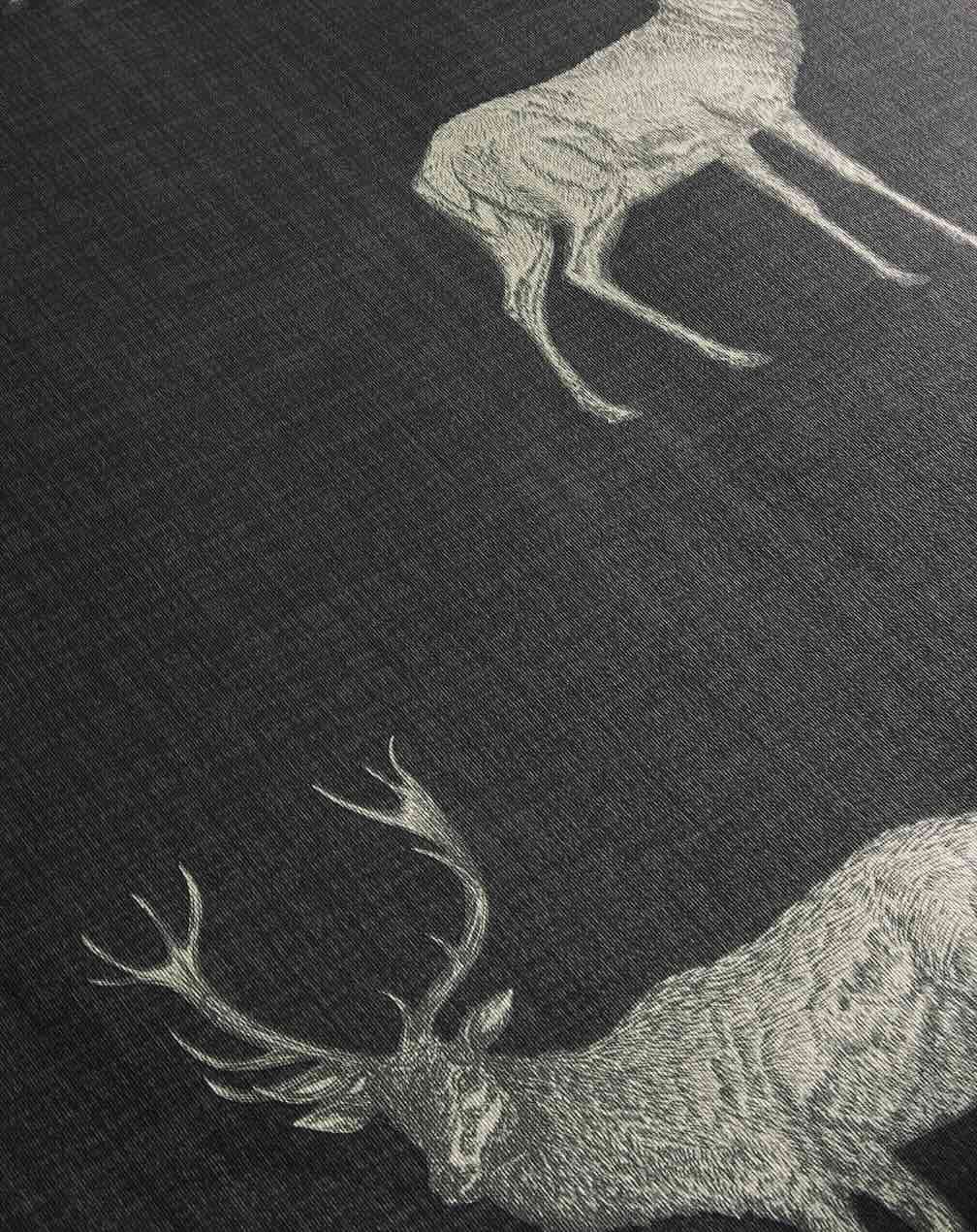 Arthouse Heritage Stag Charcoal/Copper Wallpaper