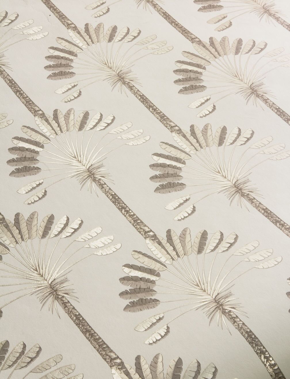 Arthouse Palm Palace Cream & Gold Wallpaper